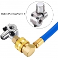 BPV 31 Piercing Tap Valve Kit Auto Air Condition Needle Vavle Compatible with 1/4 Inch 5/16 Inch 3/8 Inch Outside Diameter Pipes