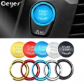 Ceyes Auto Engine Start Stop Decoration Ring Car Styling Case For Bmw 4 3 2 1 Series F30 F20 F32 X1 F48 F45 Interior Accessories