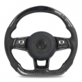 Carbon Fiber Steering Wheel For Volkswagen MK7.5 GTI R Golf MK7 Customized Perforated Leather Steering Wheel Assembly Car Parts