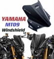 Fits For YAMAHA FZ09 MT09 MT 09 mt09 2021 2022 Motorcycle Black Windshield Windscreen Aluminum Kit Deflector Fairing Cover|Wind