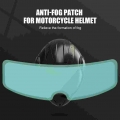 Helmet Clear Anti-fog Rainproof Film Three Styles Lens Sticker For Motorcycle Safety Driving Nano Coating Helmet Accessories - H