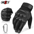 Touchscreen Leather Motorcycle Gloves Motocross Moto Motorbike Pit Biker Enduro Protective Gear Racing Full Finger Glove Men - G