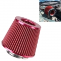 76MM 3 Inch Car Air Filter Sport Power Mesh Cone High Flow Intake FilterIntake Filter Cold Air Induction Kit Universal Car Parts