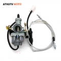 Pz30 30mm Carburetor With Accelerating Pump With Cable Choke Carb + Dual Throttle Cable For Atv Dirt Bike Pit Quad 200cc 250cc -