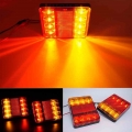 2x 12V Car Truck LED Rear Tail Light Warning Lights Waterproof Rear Lamp Tailight for Trailer Caravans UTE Caravans Campers Boat