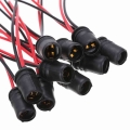 10pcs T10 W5w Car Wedge Light Bulb Socket Rubber Light Bulb Socket Lamp Holder Connector For Car Truck Boat - Battery Cables &am