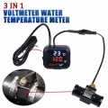 Universal KOSO Motorcycle Water Temperature Voltmeter Meter Marker Voltage Digital Display USB Charger Thermometer For Yamaha|In