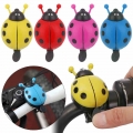 Lovely Ladybug Bicycle Bell Safety Warning Kids Boys Girls Handlebar Cute Kid Beetle Horn Plastic Cycling Accessories New|Bicycl