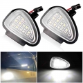 2Pcs Canbus Car Under Side Mirror Light Puddle Lamp for Volkswagen VW Golf 6 GTI Cabriolet Touran LED Courtesy Light|Signal Lam