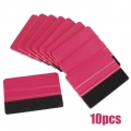 10Pcs Vinyl Wrap Film Card Squeegee Car Foil Wrapping Suede Felt Scraper Car Tinting Window Glass Cleaning Tool For Auto Home|Sc