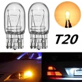 2Pcs T20 7443 W21 5W Clear Glass Turn Signal Brake Stop Tail Lights Bulb Daytime Running Lights Turn Stop Brake Tail Bulbs|Signa