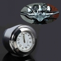 7/8" Waterproof Motorcycle Bike Handlebar Mount Quartz Clock Watch Aluminum Luminous Clock Moto Accessories For Harley Yama