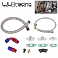 WLR RACING Oil Feed Line Drain Fitting Flange Kit For Toyota Supra 1JZGTE 2JZGTE 1JZ/2JZ Single Turbo WLR TOL22|oil feed line|