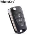 3 Buttons Remote Folding Flip Key Shell For Kia Picanto Sportage K2 K5 Ceed Rio For Hyundai I20 I30 Ix35 I35 Accent Key Fob Case