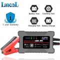 Lancol CAT100 12V 3A Fully Automatic Bluetooth Smart Battery Charger and Tester Maintainer 2 In 1 8 Stages Battery Charger|Car B