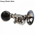 Bicycle Air Horn Aluminum Alloy Bicycle Bell Speaker Retro Bugle Hooter Handlebar Bike Safety Metal Loud Bell Ring Alarm Trumpet