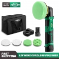 Cordless Mini Polisher Car Polishing Machine 3000rpm 12V Electric Cars Polish Machines Adjustment Speed Auto Detailing Tool|Auto