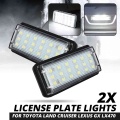 Pair Error Free LED Car Number License Plate Light For Toyota Land Cruiser 120 Land Cruiser 200 Prado 200 for Lexus LX470 GX470|