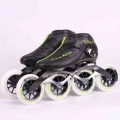 CITYRUN COOL Green Inline Speed Skates Shoes 4X90 4X100 4X110mm 4 wheels Track Race Skating Patins Training Sneaker Carbon Fiber