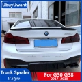 For 2017 2019 BMW G30 G38 Spoiler ABS Material Primer Color Car Rear Wing Spoiler For BMW M5 520i 528i 535i 530i 525i Spoiler|Sp