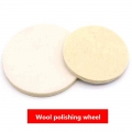 4/5inch Wool Polishing Wheel Felt Wheel Grinding Plate Elf-adhesive Wool Wheel Pad For Car Polisher Polishing Pad Accessories -