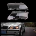 Hot New 2 Pcs Auto Car Headlight Lenses Replacement Left & Right Headlamp Protective Shell Cover For Bmw E46 4