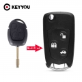 KEYYOU New For Ford Focus Mondeo 3 Buttons Remote Folding Key Flip Shell Case Uncut Blank |Car Key| - Officematic