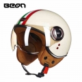 Capacete BEON 110B Motorcycle Scooter Helmet beon open face 3/4 motorbike jet vintage retro helmets Casco ECE Certification|Helm