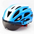 Raceday Road Riding Bicycle Men Women Bike Helmet Back Light Mountain Road Ciclismo Cycling Helmets Safety Cap lens|Bicycle Helm