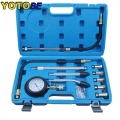 Professional Auto Tools Petrol Gasoline Engine Cylinder Compression Tester Kit Cylinder Tester With M10 M12 M14 M16 M18 - Instru