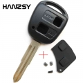 2 Button Car Key Cover Fob For Toyota Yaris Corolla Tarago Camry Prado Remote Key Shell Case +rubber Button Pad +switch +blade -