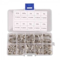 100PCS White Ceramic Car Fuse Box 5 x 20mm Automotive Insurance Tube 0.2A 0.5A 1A 2A 3A 5A 6A 8A 10A 15A Blow Fuses