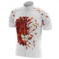 HIRBGOD 2021 New UK Men's Bike Shirt Breathable Lion Print White Short Sleeve Jersey Cycling Bicycle Wear,TYZ497 01|Cycling