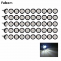 Fuleem 50PCS 3led White 3/4 Inch Mini Led Marker Clearance Light side marker lights 12V Waterproof|Truck Light System| - Offic