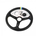 Gred Gpp 14inch Genuine Leather Steering Wheels With 3 Color Stitching Racing - Control Arms & Parts - ebikpro.com