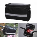 Cycling Bicycle Insulated Front Bag MTB Bike Phone Holder Handlebar Bag Basket Pannier Cooler Bag With Strip Bike Accessories|Bi