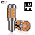 1PCS T20 LED 7440 W21W 4014 105SMD Canbus No Hyperflash 1156 BA15S P21W LED PY21W BAU15S LED Lamp for Reverse Turn Signal Light