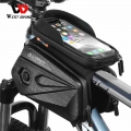 WEST BIKING Bicycle Bag Front Frame MTB Bike Bag Cycling Accessories Waterproof Touch Screen Top Tube Phone Bag|Bic