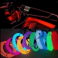 1m/2m/3m/5m Car Interior Lighting Led Strip Decoration Garland Wire Ropetube Line Flexible Neon Light Car Products Interior Part