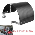 2.5"-5.5" Universal Air Filter Cover Heat Shield Cold Air Intake Cone Sport Filter Heat Shield Carbon Fiber Style - Ai