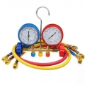 Manifold Gauge with Connector Refrigerant Device Pressure Gauge Refrigerant Filling Device High Precision R410a R22 R134a|Instru