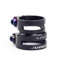 Silverock Aluminum Double Seatpost Collar Clamp 27.2 / 31.8mm 31.8 / 34.9mm 30.9mm For Road Bike Mtb Carbon Frame Balance Bike -