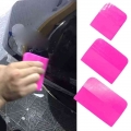 Pink Scraper Soft Rubber Car Window Squeegee Tint Tools Glass Water Wiper Vinyl Wrap Blade Auto Home Office Vinyl Scraper W91F|S