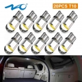 NAO W5W T10 LED Lamp For E39 E87 E90 E60 E36 G30 Car Interior Light 6500K 12V 5W5 License Plate Reading Dome Bulb Accessories|Si