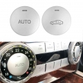 Air Conditioner AUTO Buttons Decoration Stickers Trim For Mercedes Benz C E CLS GLK Class W204 W212|Interior Mouldings| - Offi