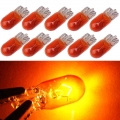 10pcs Car W5W T10 194 158 halogen Lights Amber/white 12V 5W wedge Lamp Instrument Light Reading Light Interior Clearance bulbs|S