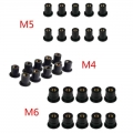 10 Pcs M4/M5/M6 Rubber Well Nuts Blind Fastener Windscreen Windshield Fairing Cowl Fastener Accessories for Motorcycle|Nuts &