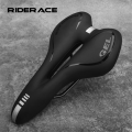 Bike Saddle Silicone Cushion Cycling Seat Pu Leather Surface Silica Filled Gel Timetrial Comfortable Shockproof Bicycle Saddle -