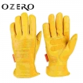 OZERO sheepskin Motorcycle with Touchscreen Riding Racing Sport Full Finger Breathable Non slip Motorbike Motocros Guantes Glove