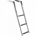 Boat Ladder 3 Step Folding Pontoon Ladders Stainless Steel for Fishing Boat|marine stainless steel|stainless steel marinemarine